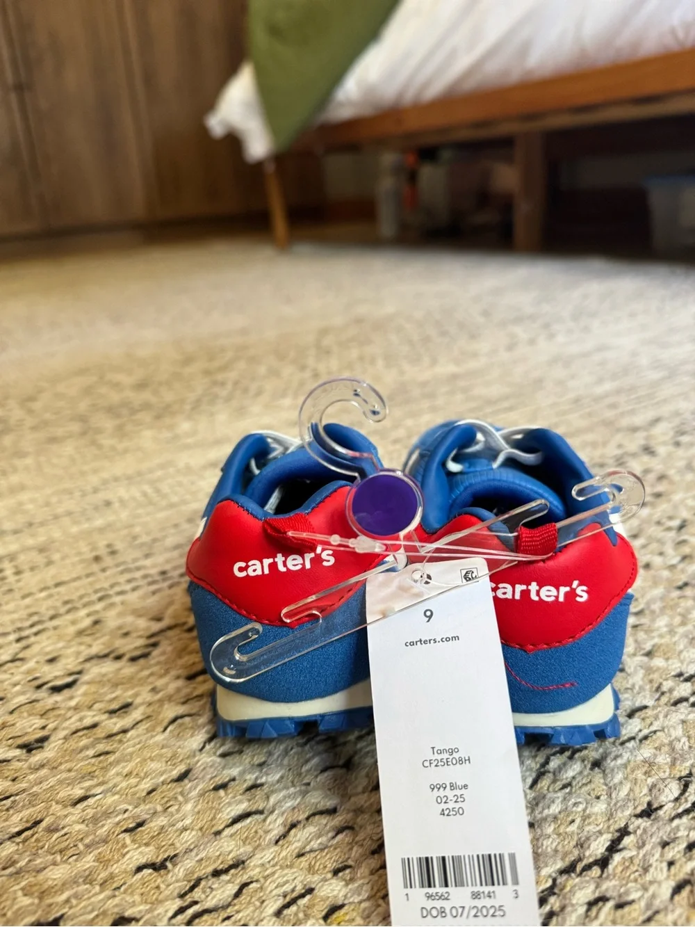 NWT Carter's Royal Blue, White & Red Kids Sneakers